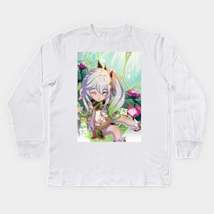 Nahida the Dendro Archon Buer - Genshin Impact Kids Long Sleeve T-Shirt